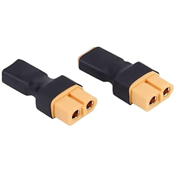 Batteriomformer Adapter Xt30 til Xt60 | 5 dele, robuste og lette | Til Pioneer Droner, Lipo Opladere, Stereoanlæg | Gul Sort, Plast