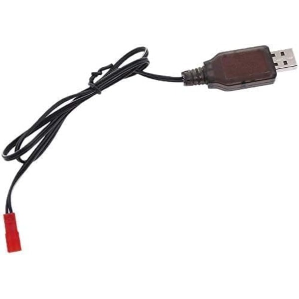 USB 3,7V MH Ni-CD -laturi kaukosäätimien leluparistoille | JST 2P -kaapeli | Lataus- ja oikosulkusuojaus | Sopii droneille