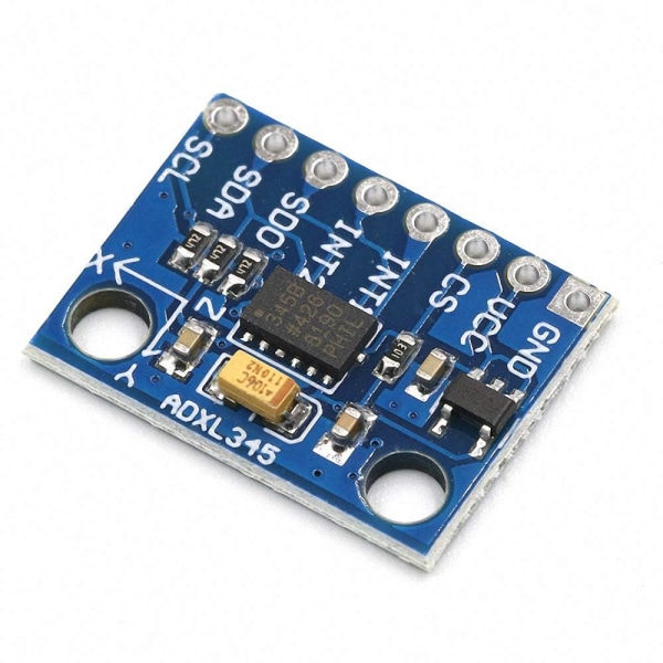 GY-291 3-akselinen kiihtyvyysanturi ADXL345 | Yhteensopiva Arduino- ja Raspberry Pi -laitteiden kanssa | Korkea resoluutio 13-bittiä | I2C/SPI-viestintä | Kompakti