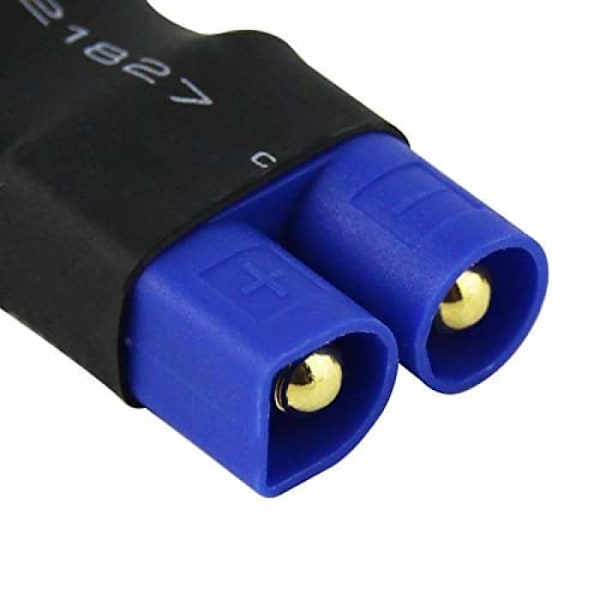 EC3 hun til XT60 han adapter til LiPO-batterier | Stik til droner og bilradio | Let og bærbar, 3 stykker, 39 mm * 18 mm