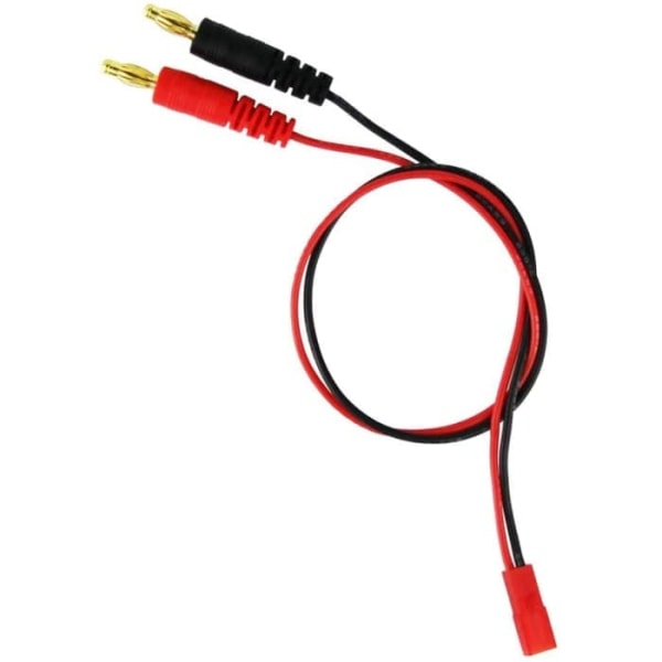 2 dele 4,0 mm han bananstik ladeforbindelse til JST 20AWG blød silikone ladeledning 30 cm 11,8 tommer Lipo-dele til RC