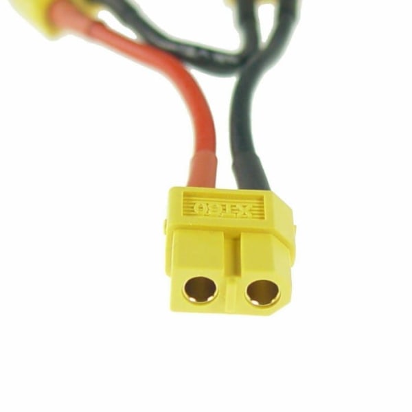 XT60 Sarjan 2 Lipo-adapterikaapeli, Jännitteen korotus, M/F-liitin, suunniteltu Dynamic Hobby -käyttöön, Silikoni, Muovi | Keltainen, Punainen, Musta