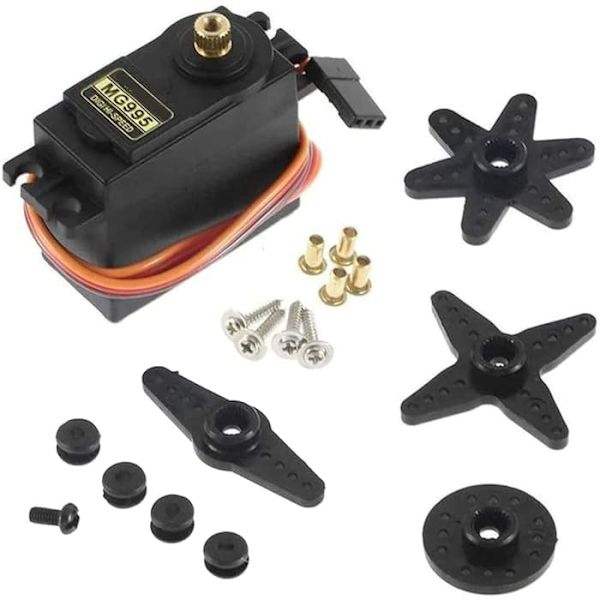 MG995 Servomotor med vridmoment och metallskiva för Rc-bilbåt-helikopter