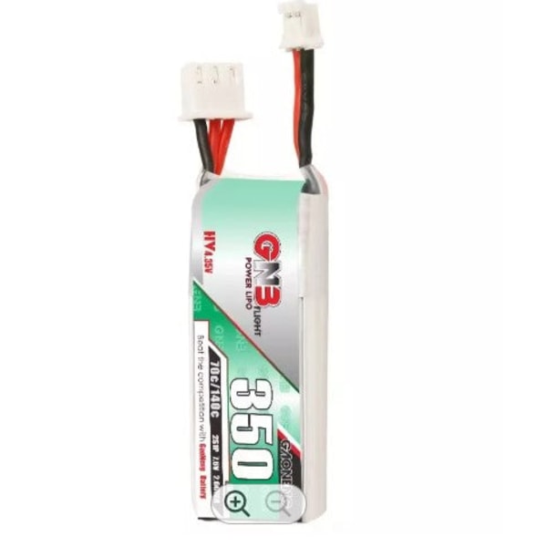 Lipo Gaoneng GNB 7.6V 350mAh 70C 140C 2S HV PH2.0 Batteri | Højtydende Emax TinyhawkS FPV | Udvidet modelkompatibilitet, grøn