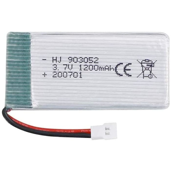 4 stk genopladelige Lipo-batterier (3,7v, 1200mAh Lipo) til Rc Quadricopter Drone Syma X5SC X5SW