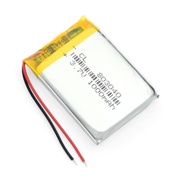 803040 Uppladdningsbart Lipo-batteri (3,7 V, 1000 mAh Lipo) för högtalare, Bluetooth, GPS, PDA,