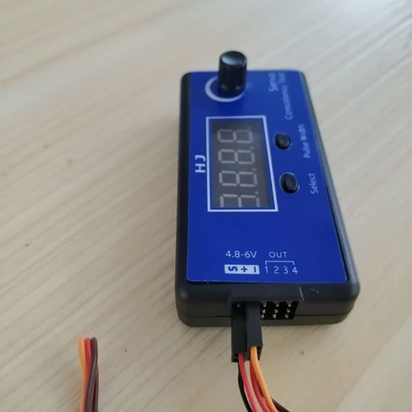 HJ Digital Servo, ESC Konsistens Tester Hastighedsregulator (3 tilstande, synkroniseret udgangskontrol 4 servoer) til RC