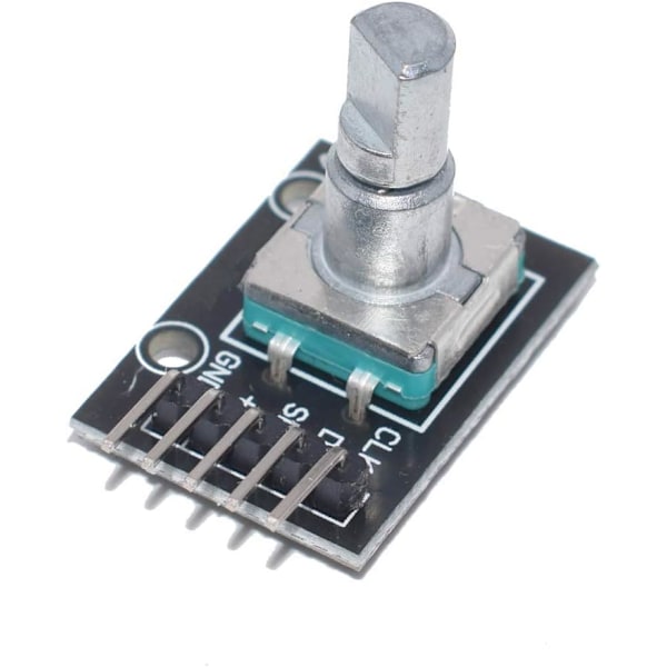 Kiertävä koodausmoduuli KY-040 | Raspberry Pi:lle ja Arduino:lle | Kääntyvä ja painettava | Rajaton käyttö | Ohjain valosensorille, metalli
