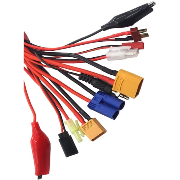 10-i-1 Banan Plugg RC Laddare Lipo Kabel Adapter XT90 XT60 JST EC5 T Plug Tamiya Mini Tamiya Glow Ignitor Futaba Alligatorklämmor