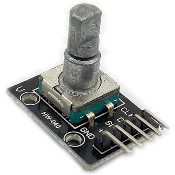 Kiertävä koodausmoduuli KY-040 | Raspberry Pi:lle ja Arduino:lle | Kääntyvä ja painettava | Rajaton käyttö | Ohjain valosensorille, metalli