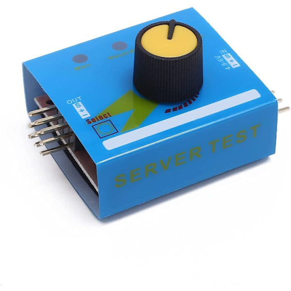 Servo-testaaja 4.8V-6V | Analoginen ja digitaalinen ESC-testaaja | Ihanteellinen CCPM-helikoptereille, tablettiakuille, Wltoys 144001, sininen, muovi