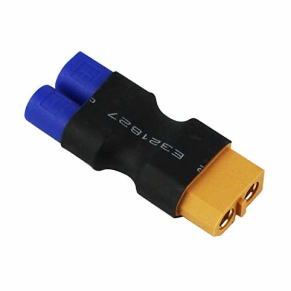 EC3 hona till XT60 hane adapter för LiPO-batterier | Kontakt för drönare och bilradio | Lätt och bärbar, 3 stycken, 39 mm * 18 mm