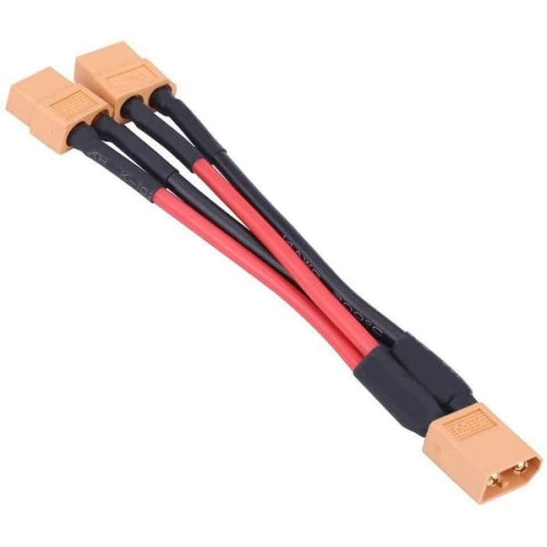 XT60-sovitin rinnakkaiselle akkuliitännälle 14Awg-kaapeli Rc Lipolle (1 naaras - 2 uros)