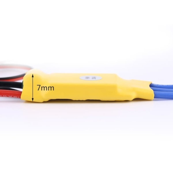 ESC Borstlös 30A hastighetsregulator | Kompatibel med RC-helikopter, Quad-Rotor | Max 210 000 varv/min, UBEC 5V | Gul, Plast