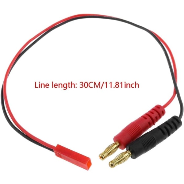 4,0 mm urosbanaaniliitin Latausliitäntäkaapeli JST 20AWG pehmeä silikoni Latauskaapeli 30 cm 11,8 tuumaa Lipo-osat RC:lle