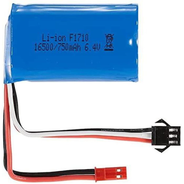 Uppladdningsbart Lipo-batteri (6,4 V 750 mAh) för bil för A959-A A969-A A979-A K929-A RC Truck 16500