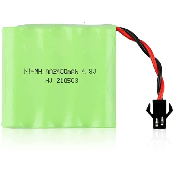 4,8 V Ni-Mh 2400 mAh uppladdningsbart batteri för bilfjärrkontroll