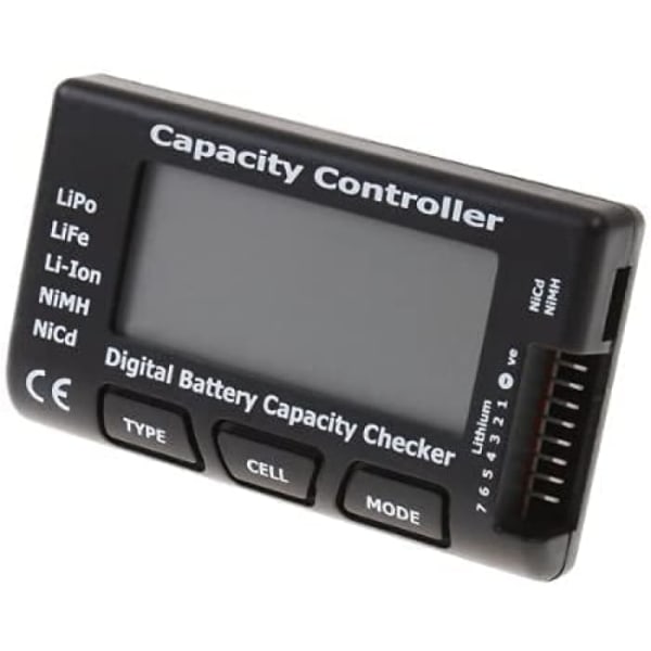 CellMeter RC-7 Digital kapacitetskontroll för kontroll av livslängden på Li-Ion Nicd NiMH-batterier
