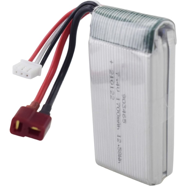 2 kpl 7,4V 1700mAh litiumakkuja RC-autoille | Yleinen yhteensopivuus 9200/9200E ja muiden kanssa | Optimoitu suorituskyky | Turvallisuus ja kestävyys, hopea