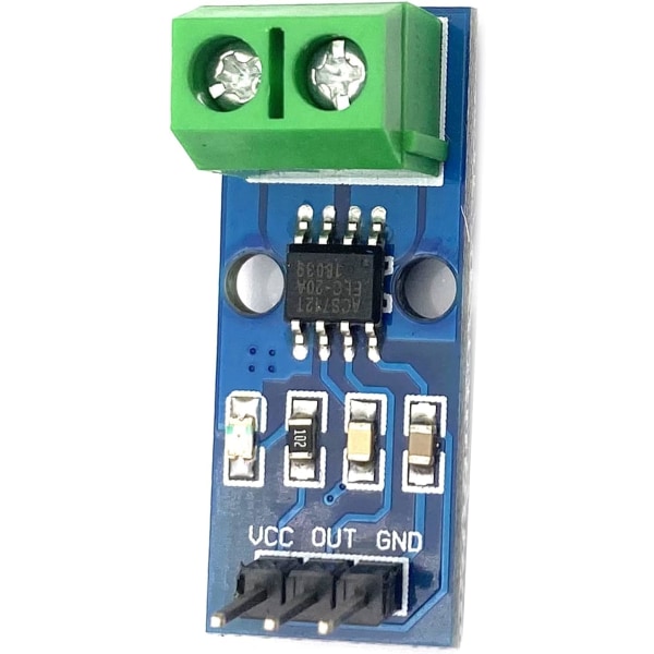 Strømsensor ACS712ELC 30A | Høj målekapacitet | Kompatibel med Arduino | Perfekt til elektronik og robotik | Effektiv energimonitorering