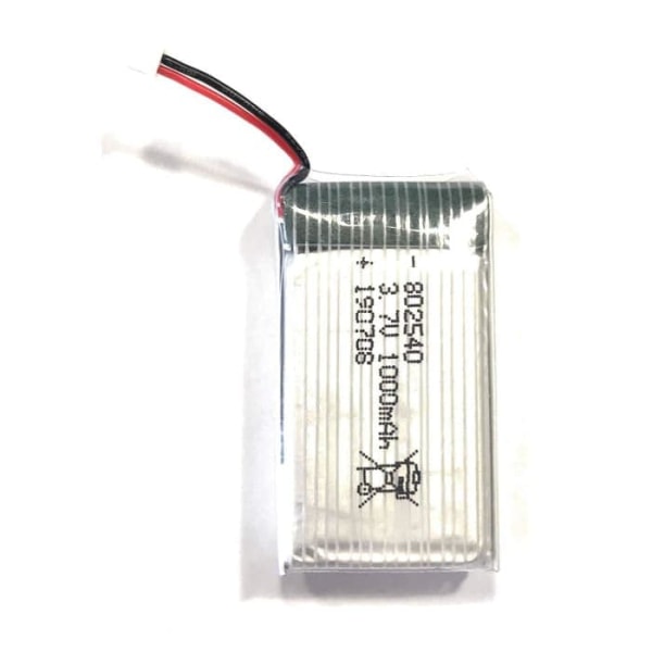 Set med 4 litiumbatterier 3.7V 1000mAh 802540 | Med skyddskort | För ESP32, Arduino, Nodemcu, Modellbygge, Silver | 26X44X9 mm - 16.40 g