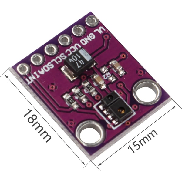 Modul för närhetssensor och omgivande ljus APDS-9930 | Detektering upp till 100 mm | Integrerad med I2C och IR LED | För Arduino, robotik