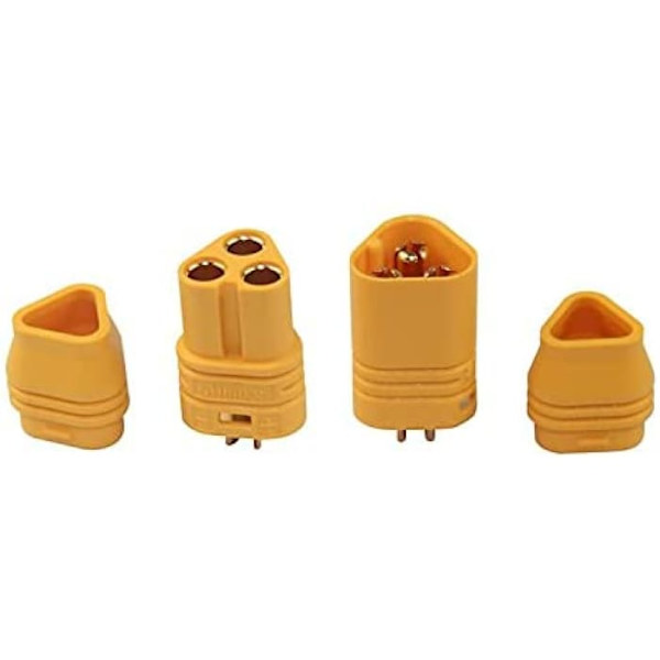 5 paria korkealaatuisia MT30-liittimiä, 2,0 mm ESC-liitin, uros-naaras, malli RC Lipo-akku liittimet
