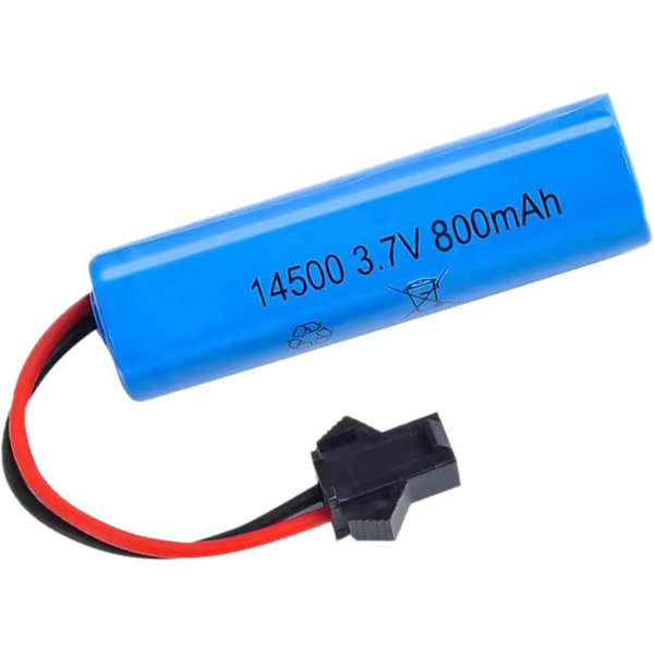 LiPo-akut 3.7V 800mAh SM-2P-liittimellä C2 D828 -malleille | Pitkäkestoinen | Turvallinen liitäntä | Ladattava ja kestävä, sininen