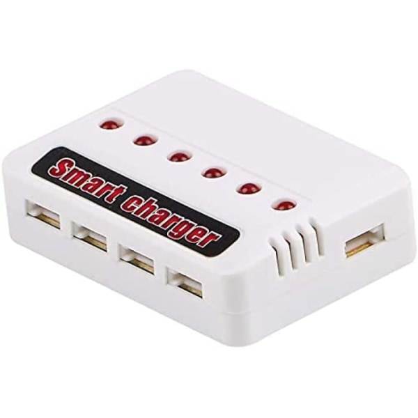 6 i 1 USB lithium batterioplader Universel batterioplader til Hubsan H107D Syma X5C Quadcopter RC Helikopter Tilbehør