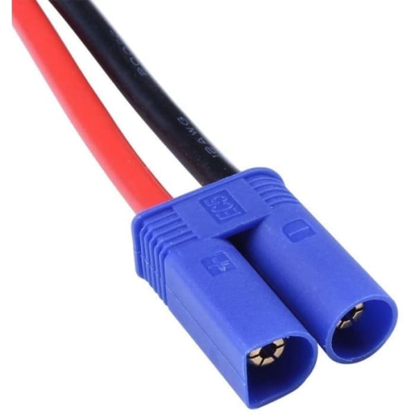 2 stk. kontakt ladekabel med EC5-stik 4,0 mm stik