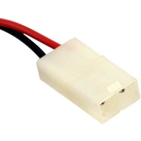 Uppladdningsbart AA-batteri 9.6V 2000mAh med Tamiya-kontakt och USB-laddningskabel - Perfekt för RC-bilar, lastbilar - 100x57x15mm - 100g