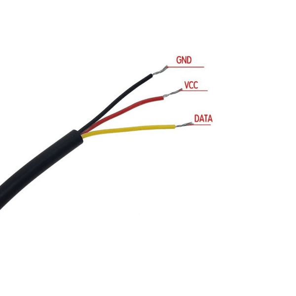 DS18B20 Vattentät Digital Temperaturgivare | Olika Längder | Kompatibel med Arduino, Raspberry Pi | Hög Precision (1 Meter Kabel)