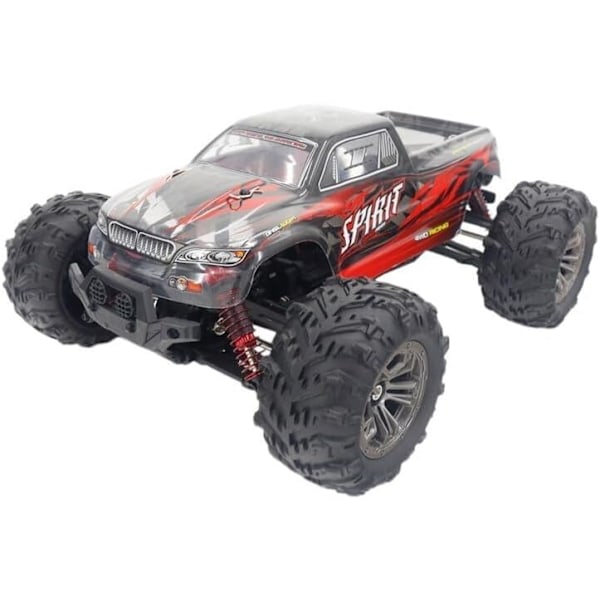 1/16 Q901 RC Car 4WD Off-Road - Bigfoot Truck med Borstlös Motor | Höghastighets fjärrstyrt fordon för barn och vuxna | öken lastbil off-road röd