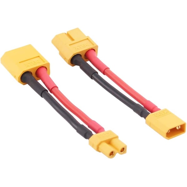 4 kpl XT30-XT60-sovitinkaapelia uros XT60 naaras XT60 16awg liitin 5cm