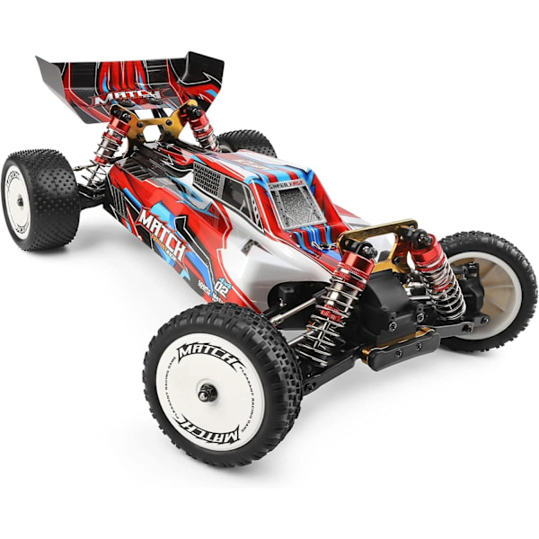 104001 RC-auto - Radio-ohjattava auto 45km/h huippunopeus | 1/10 4WD Off-Road Drift RC Buggy 2200mAh akulla | 2,4 GHz kilpa-ajo aikuisille ja lapsille