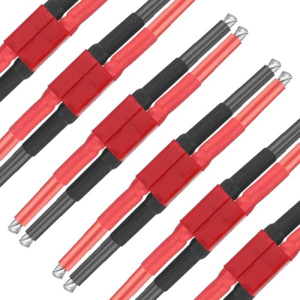 Deans Style T naaras- ja urosliitin 12AWG silikonijohdolla RC-akulle Lipo-kaapeli drone + 4 kpl PVC-suojakorkkeja