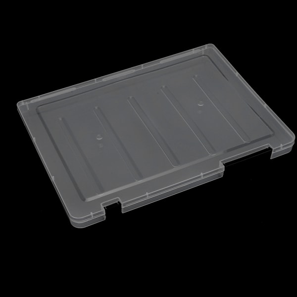 Stor Kapacitet Falska Naglar Tips Display Box Transparent Nagelkonst Visning Display Box Svart