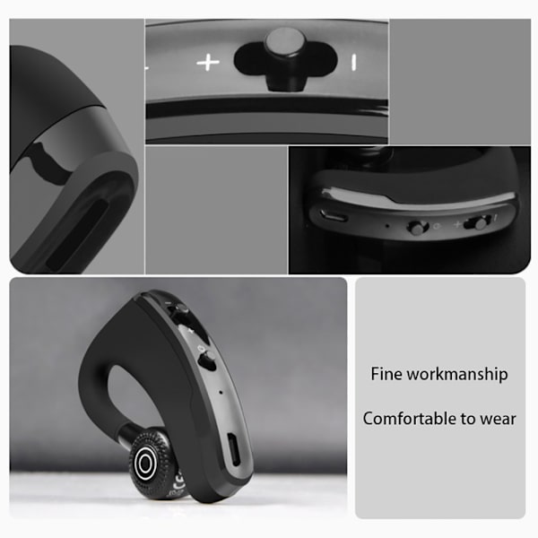 V9 Handsfree Langattomat Bluetooth-kuulokkeet Melunvaimennuksella Liiketoiminta-kuulokkeet Mikrofonilla Ajamiseen ja Urheiluun