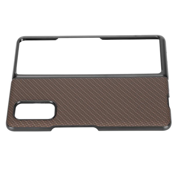 Kolfiber-Texturerat Telefonfodral för Xiaomi MIX FOLD ABS Smartphone Skyddsfodral Brun