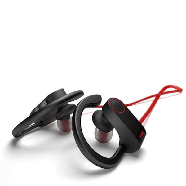 Trådlösa Bluetooth Sportörlurar med Mic IPX7 Vattentät HD Röd