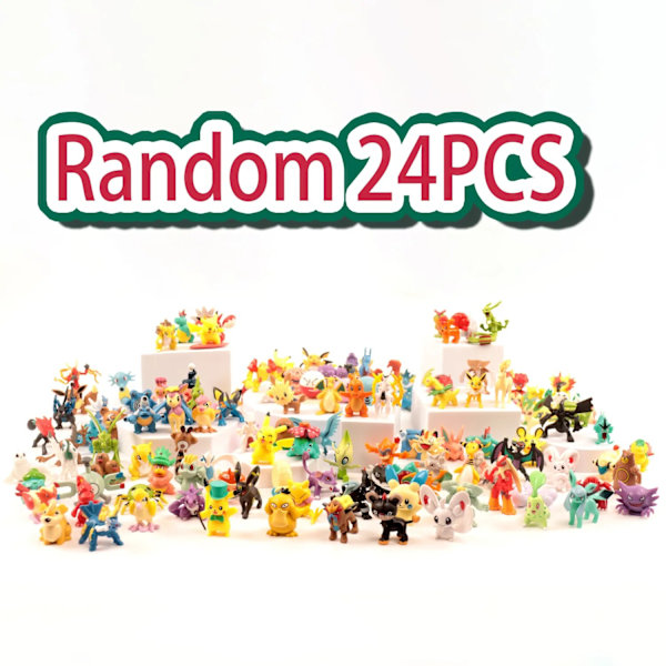 24 Dages Julekalender Blind Box Actionfigurer Legetøj Sort Black