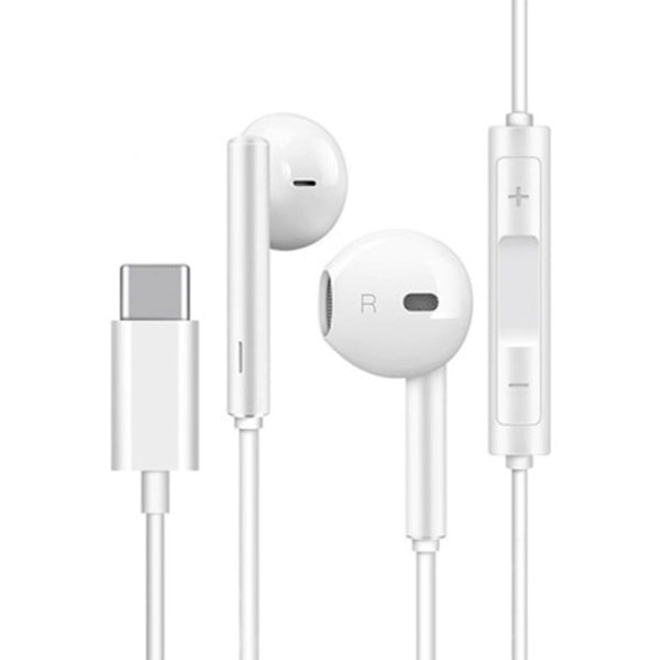 Huawei CM33 Hörlurar USB C Original Vit - Bulk vit