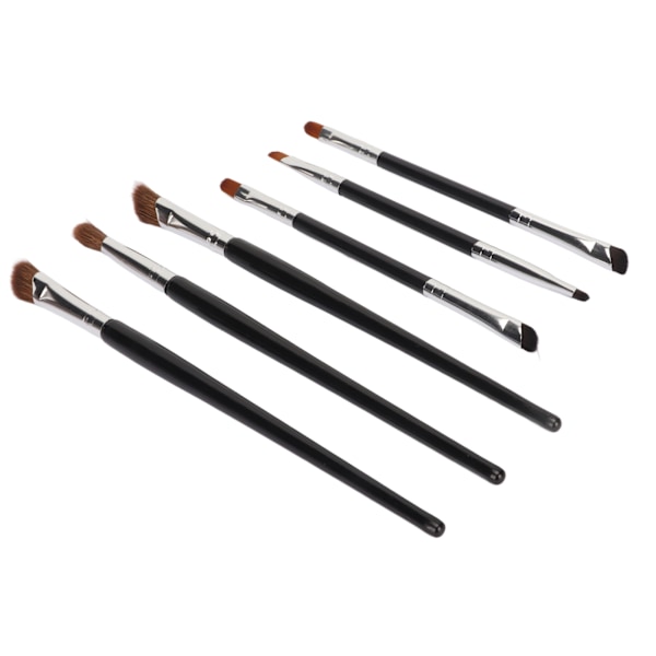 6 kpl 3 kaksisuuntaista eyeliner- ja nenävarjostusharjaa, iholle hellävaraisia, meikkiin