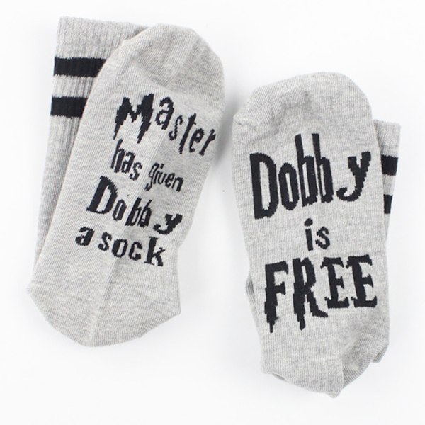 Sjove Unisex Novelty Master Has Given Dobby Sok Dobby er Fri Crew Sokker Gave