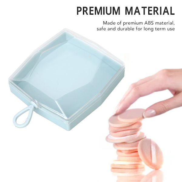 5 stk Pudderpuff Oppbevaringsboks Transparent Multifunksjonell Slitesterk Pudderpuff Holder Etui for Ørepynt Halskjeder