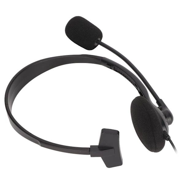 S480 Telefon Headset 3,5 mm Stik Støjreduktion Justerbar Enkelt Øre Kundeservice Headset til Computere Sort