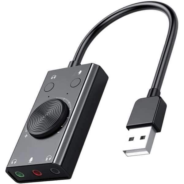 Eksternt USB-lydkort gratis enhetslydadapter