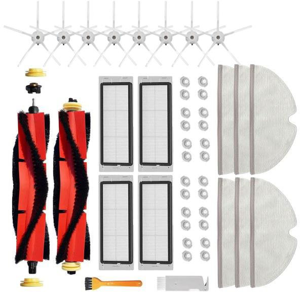 Tillbehörpaket Xiaomi Roborock S50, S5, S6, MAXV \"STOR\" Röd
