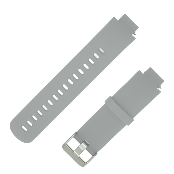 Smartwatch Udskiftningsrem Silikon Ur Håndledsrem Enkelt Farve til Amazfit Verge 3 Grå