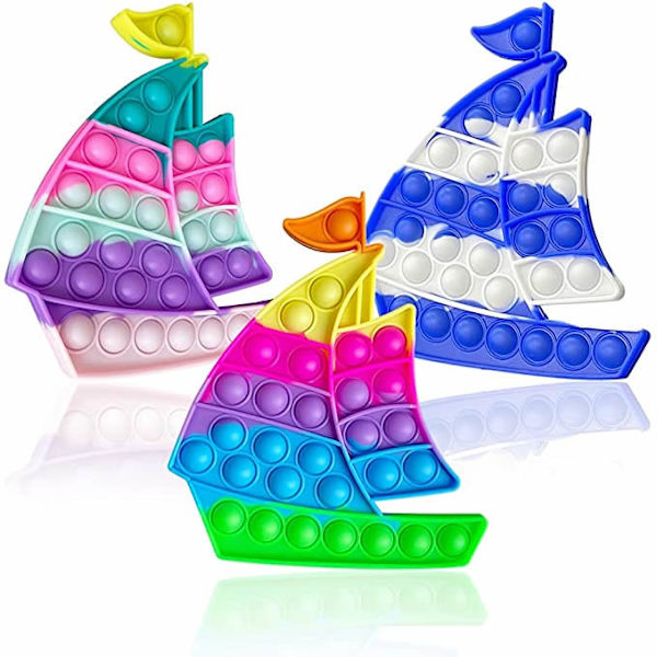 3-pack Pop It fidgetleksaker för barn och vuxna